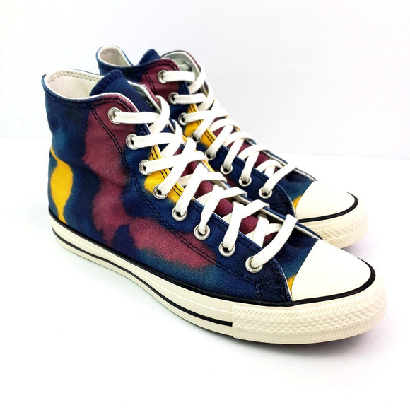 Converse CTAS HI Womens Sz 9.5 Mens Sz 7.5 Blue Purple Sneaker Shoes A02082F - Picture 1 of 13